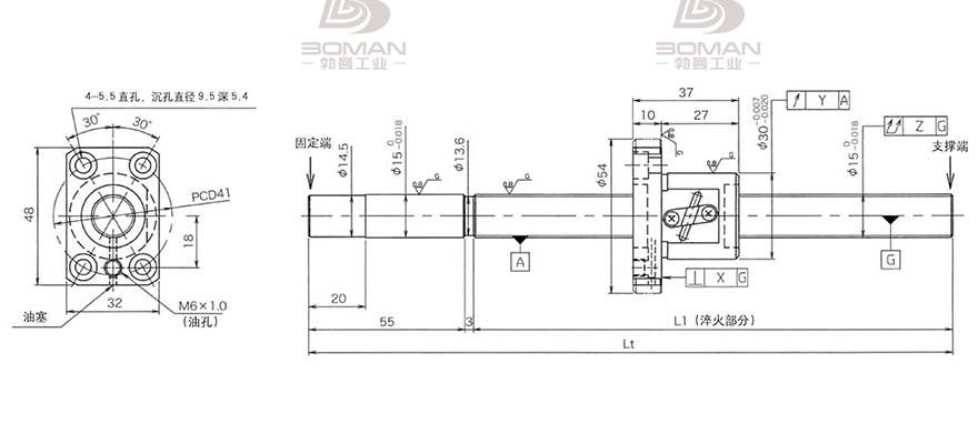 KURODA GG1502DS-BAPR-0300A 黑田丝杆替换尺寸视频教程
