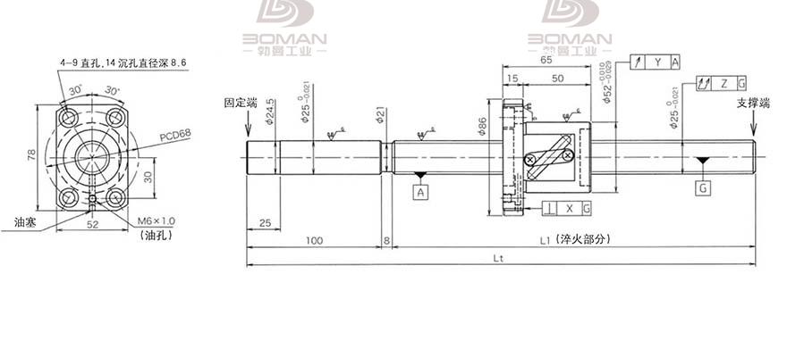 KURODA GG2510DS-BALR-1020A 黑田精工的滚珠丝杠怎么拆