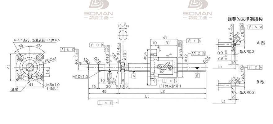 KURODA GP1204DS-AAPR-0400B-C3F hcnc黑田精工丝杠代理