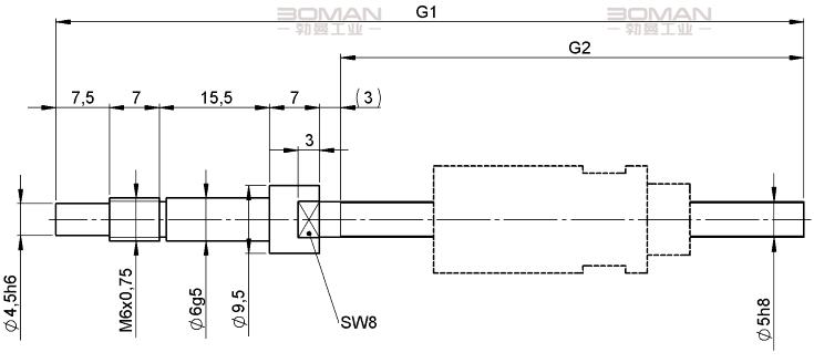 STEINMEYER施坦梅尔 1510/0,5.5.125.165 施坦梅尔滚珠丝杆结构图