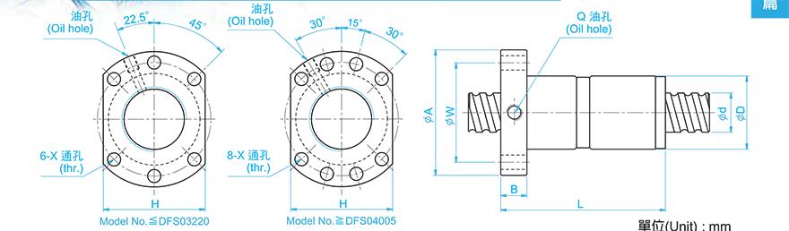 TBI DFS02506-4.8 tbi丝杠材质