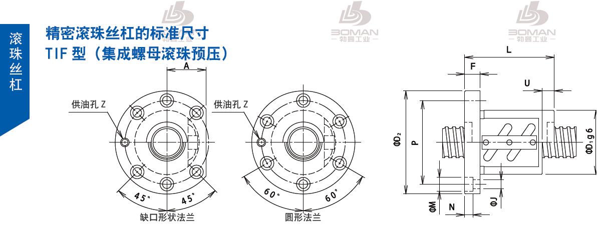 TSUBAKI 32TIFO6 tsubaki数控滚珠丝杆规格